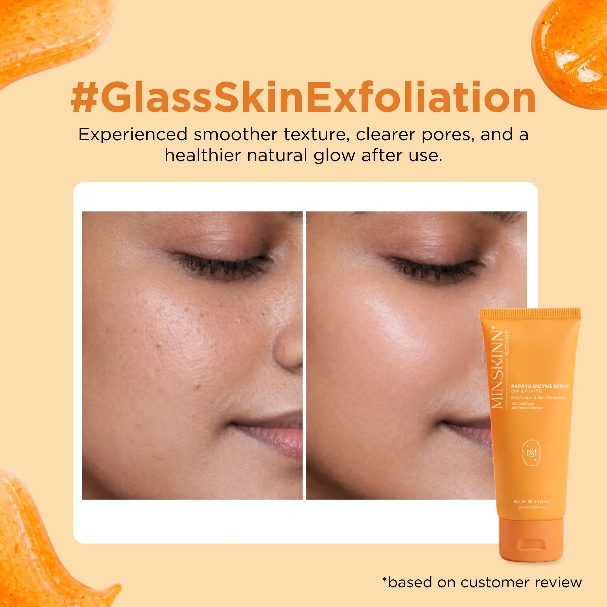 Papaya Enzyme Scrub BHA PHA Peel - Image 5
